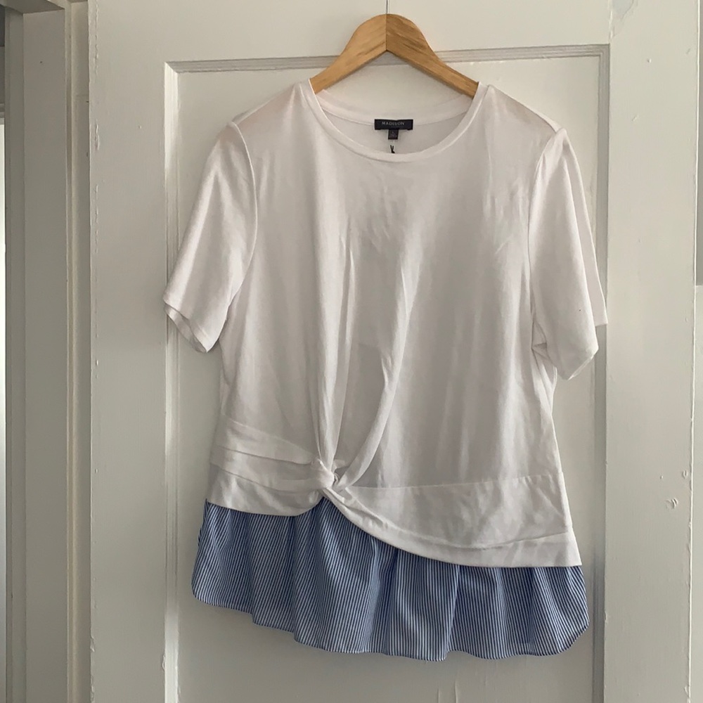 Madison White Tee